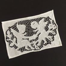 Load image into Gallery viewer, Edwardian Vintage Figural Lace Madeira Embroidered Doily