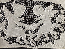 Load image into Gallery viewer, Edwardian Vintage Figural Lace Madeira Embroidered Doily