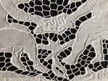 Load image into Gallery viewer, Edwardian Vintage Figural Lace Madeira Embroidered Doily