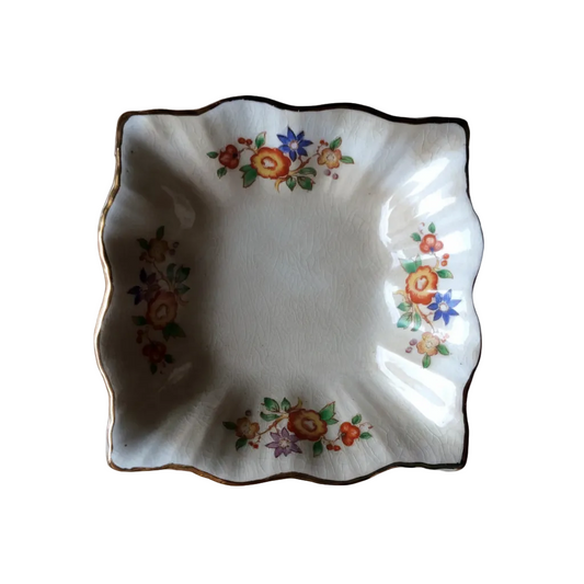 Small Square Vintage Ring/Pin/Butter or Jam Dish Made in England