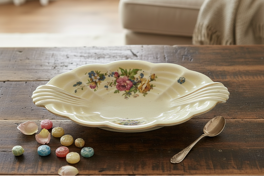 A J Wilkinson Royal Staffordshire Honeyglaze Vintage Oval Candy Bowl