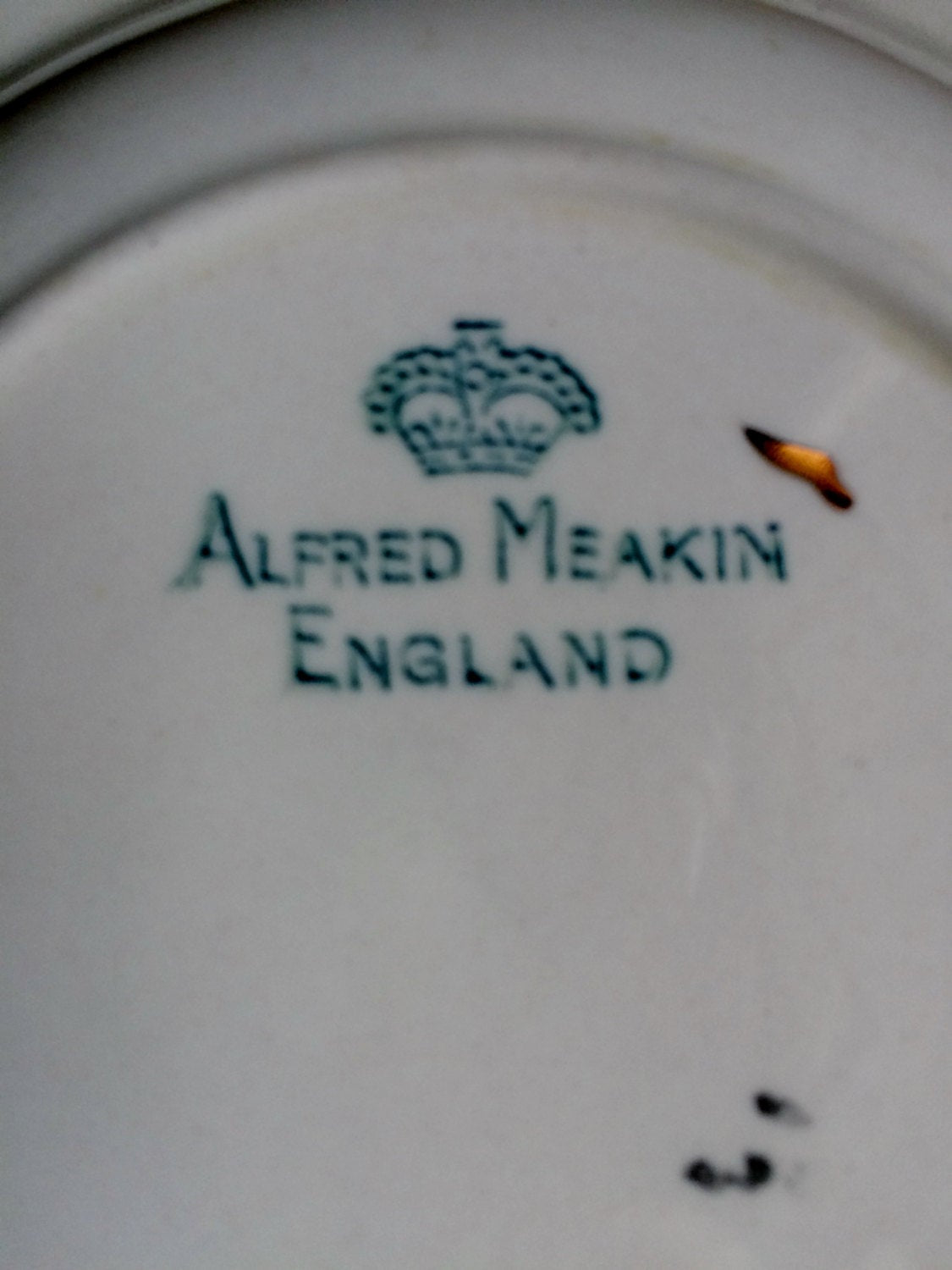 Alfred Meakin UK Cereal Bowl or Ring Dish Single Red Rose Pattern
