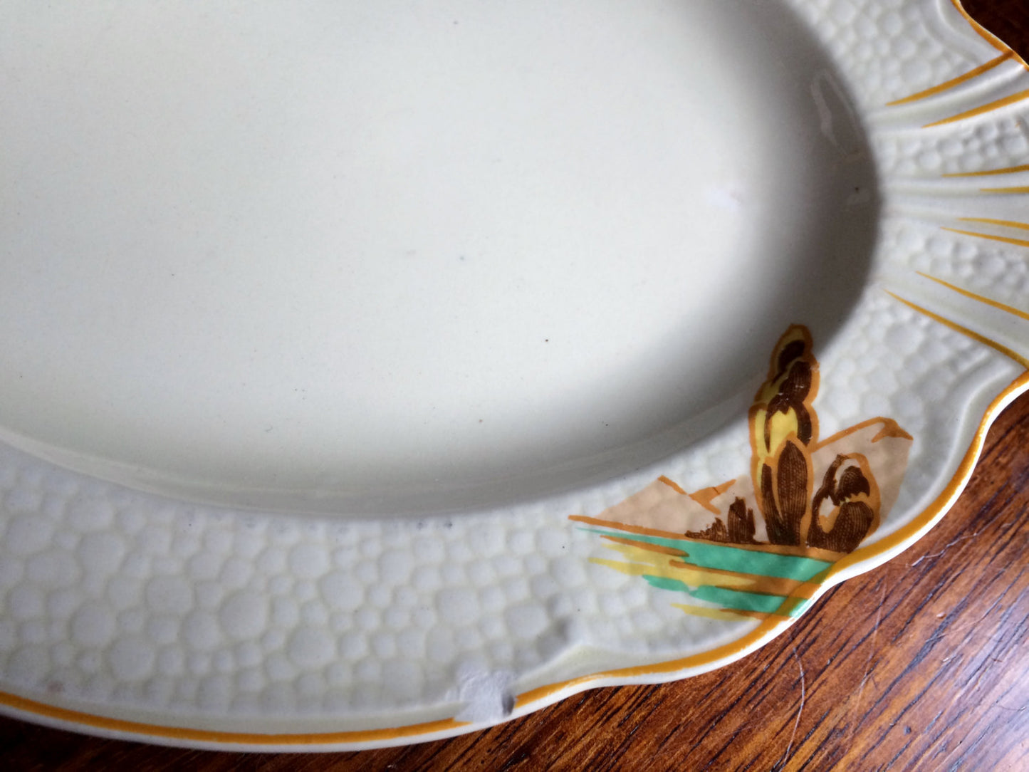 J G Meakin Sunshine Crown Reg 561073 Serving Platter/Sandwich Tray