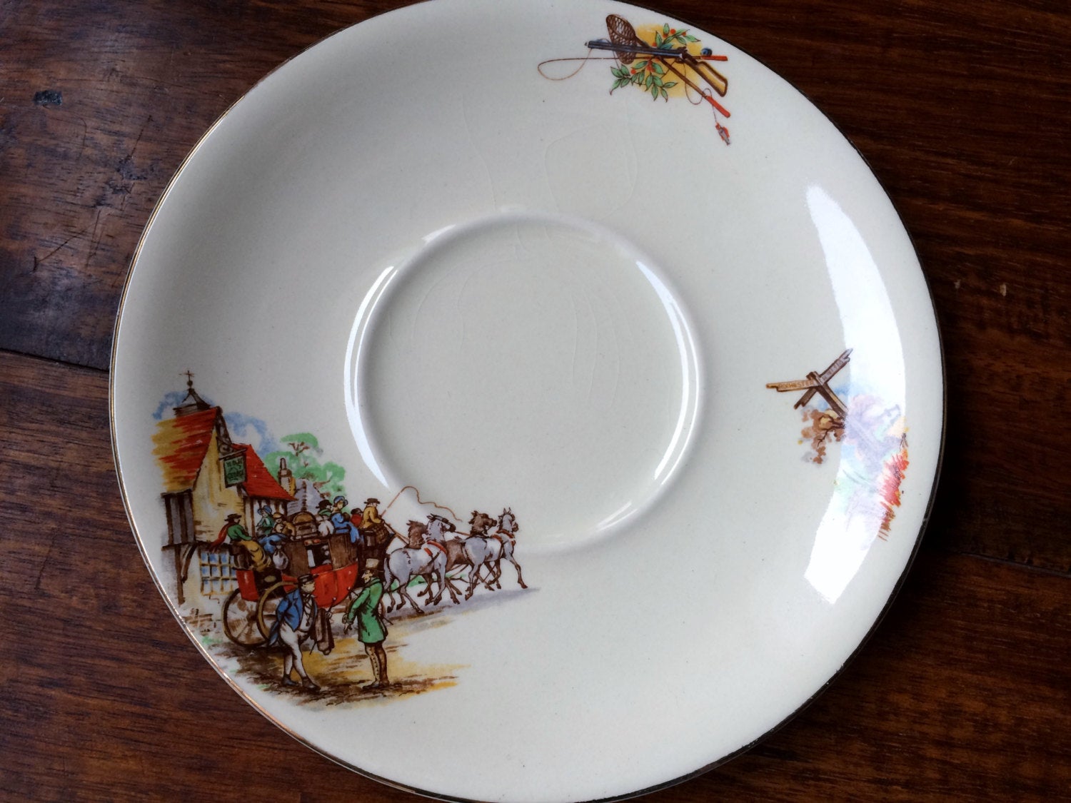 Rare Vintage J & G Meakin (UK) Sunshine Pickwick Pattern 6.5