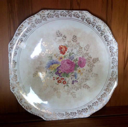 Elijah Cotton Ltd Large Vintage Lord Nelson Ware Flat Cake Plate