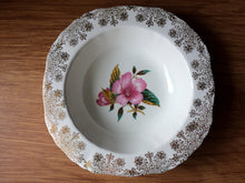 Load image into Gallery viewer, Alfred Meakin Ring/Soap/Pin Dish with Hibiscus Flower and Gold Chintz Pattern