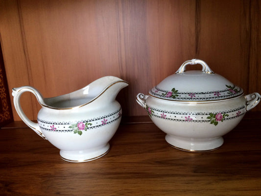 Wedgwood & Co (UK) Vintage Art Deco Pitcher and Small Tureen Set