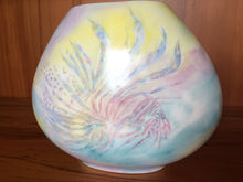Load image into Gallery viewer, Handpainted Marine/Reef Themed Vintage Ceramic Vase