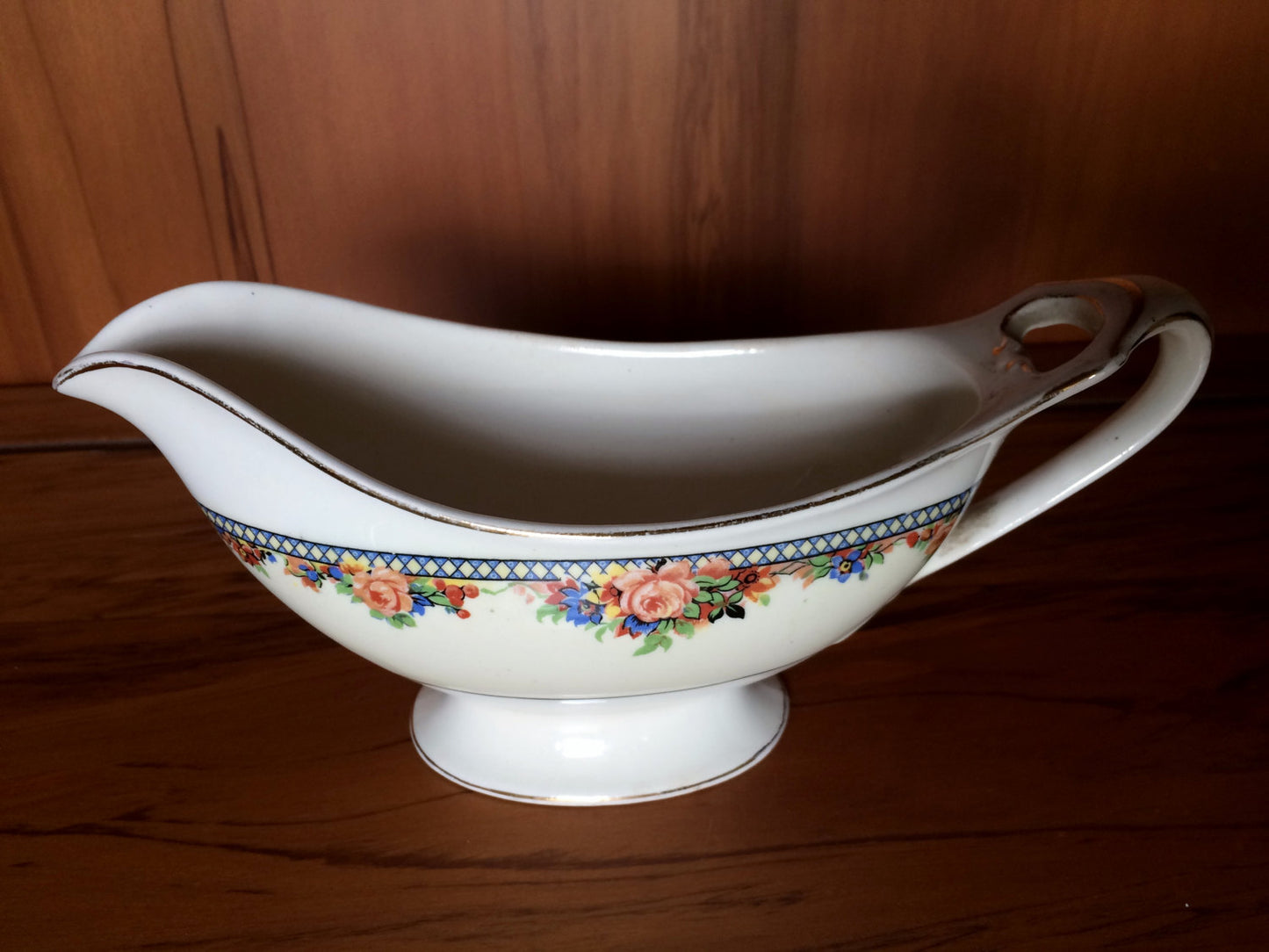 English Vintage Ceramic Gravy Boat