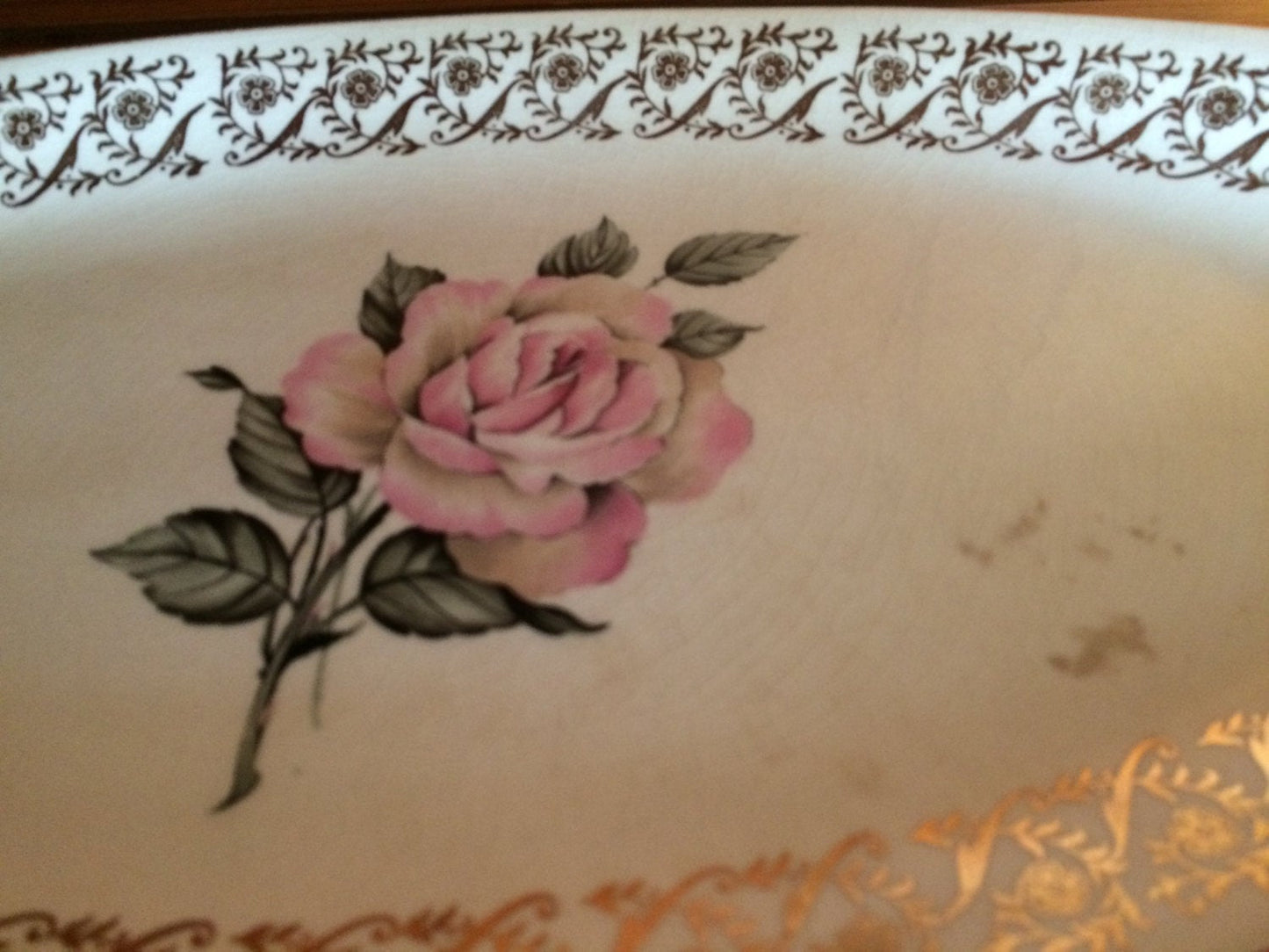 Vintage British Anchor (England) Oval Serving Plate, Tray or Platter