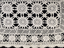 Load image into Gallery viewer, Vintage Crocheted Ivory/Beige Cotton Lace Doily or Placemat