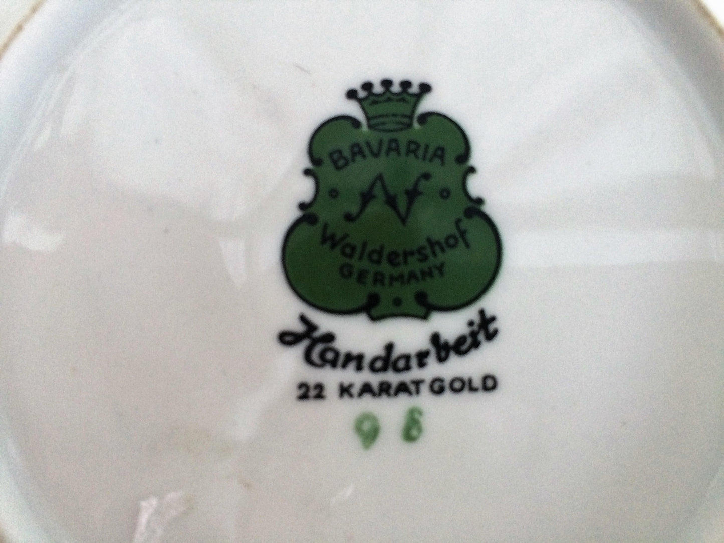 Bavaria Waldershof The Laughing Cavalier Ring Dish with 22 Carat Gold
