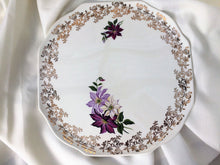 Load image into Gallery viewer, Lord Nelson Pottery England Vintage Flat Cake Plate with Dahlias