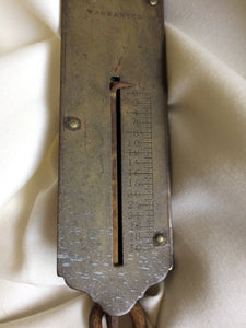 Antique Salter's Spring Balance. Salter Pocket Balance Scale #2 Made of Iron and Brass. ANtique English Spring Balance VKD0035