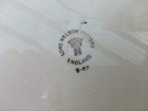 Lord Nelson Pottery England Vintage Flat Cake Plate