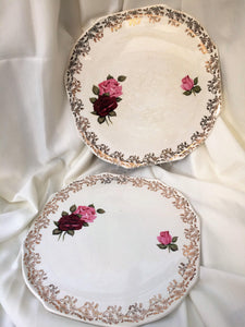 2 Lord Nelson Pottery (England) Vintage Flat Cake Plates