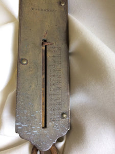 Antique Salter's Spring Balance. Salter Pocket Balance Scale #2 Made of Iron and Brass. ANtique English Spring Balance VKD0035