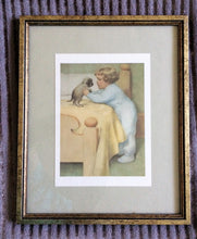 Load image into Gallery viewer, Bessie Pease-Gutmann Lithograph Vintage Framed Print Nursery Wall Decoration