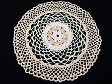 Load image into Gallery viewer, Vintage Style NEW Ivory/Beige/Champagne Coloured Round Cotton Lace Doily