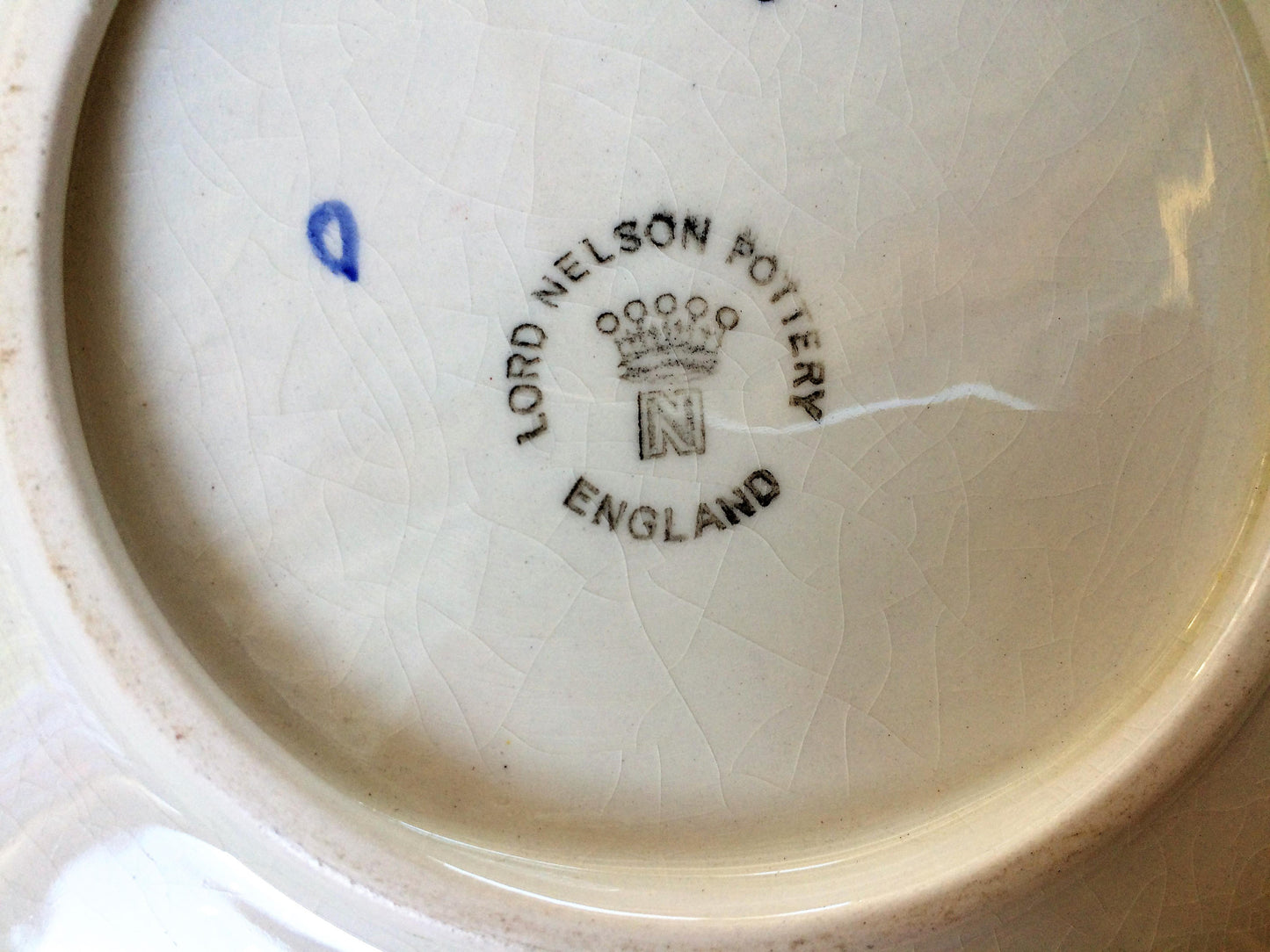 Lord Nelson Pottery England Vintage Oval Platter with Handles: Pink/Red Roses Design.