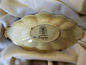 A J Wilkinson Royal Staffordshire Honeyglaze Vintage Oval Candy Bowl