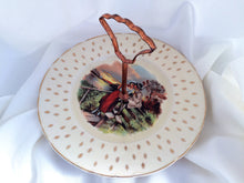 Load image into Gallery viewer, A J Wilkinson Honeyglaze One Tier Vintage Cake Plate with Rural Scene