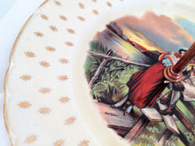 Load image into Gallery viewer, A J Wilkinson Honeyglaze One Tier Vintage Cake Plate with Rural Scene