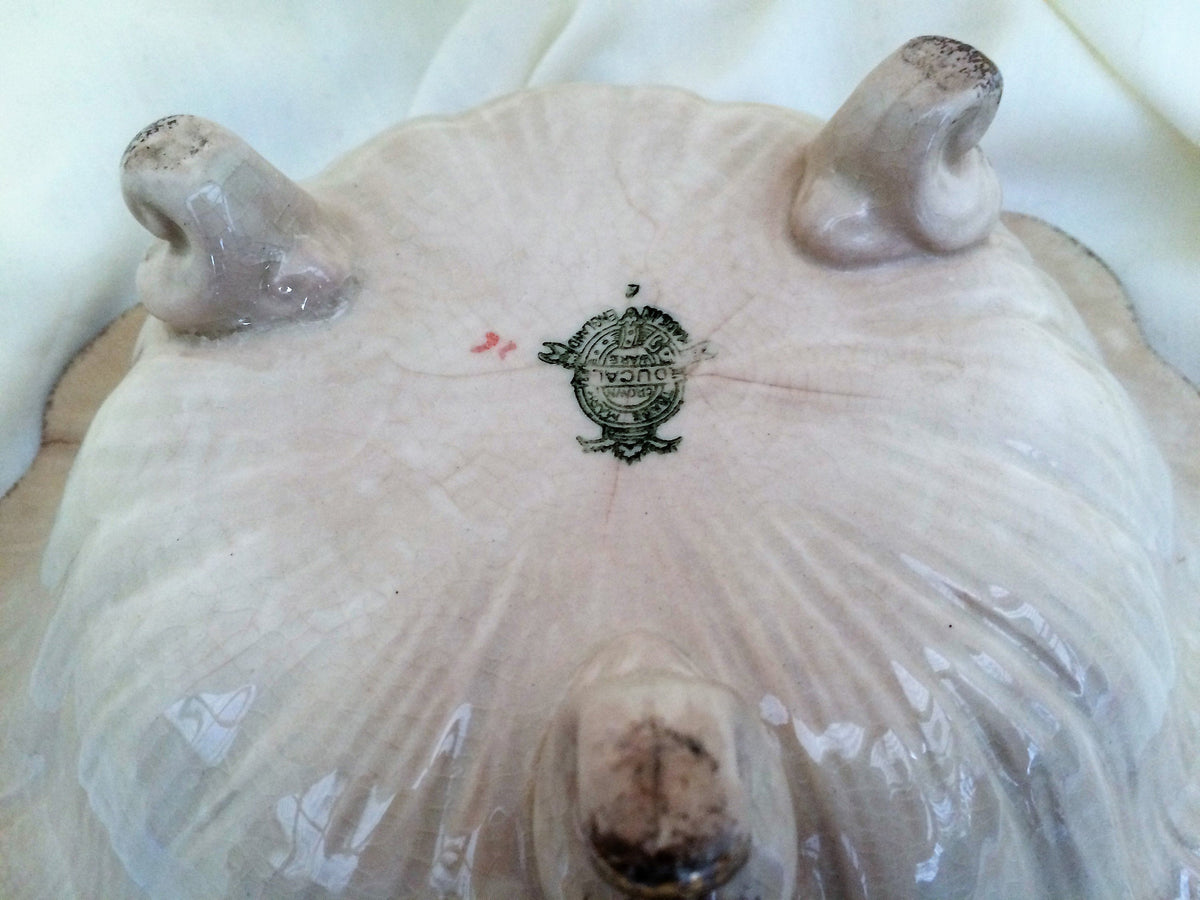 Crown Ducal Fluted Dark Ivory Snack/Fruit or Salad Bowl