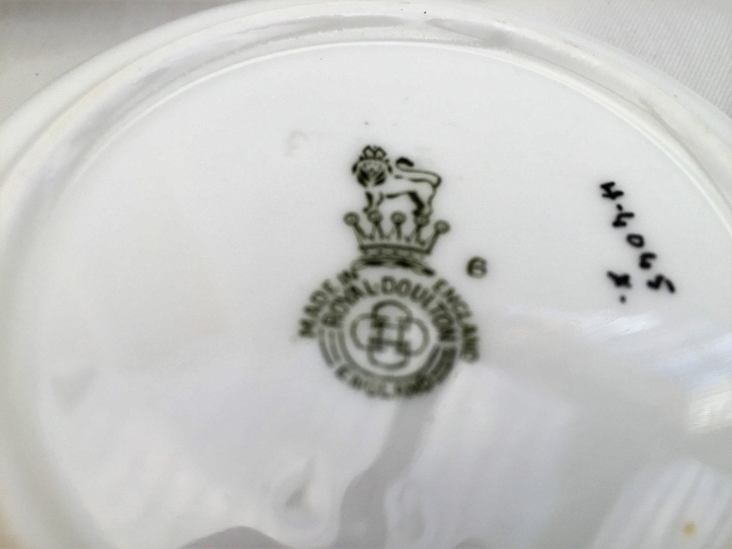 Vintage Royal Doulton Hand Painted Oval Ring Dish with Tulips