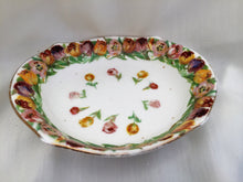 Load image into Gallery viewer, Vintage Royal Doulton Hand Painted Oval Ring Dish with Tulips