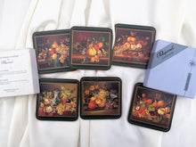 Load image into Gallery viewer, Pimpernel Drink Coasters. A Set of 6 Pimpernel Cork Coasters &quot;Still Life Fruits&quot; VKD0055