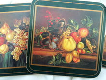 Load image into Gallery viewer, Pimpernel Drink Coasters. A Set of 6 Pimpernel Cork Coasters &quot;Still Life Fruits&quot; VKD0055