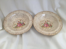 Load image into Gallery viewer, A Pair of H &amp; K Tunstall Crinoline Lady Dessert/Compote/Cereal Bowls