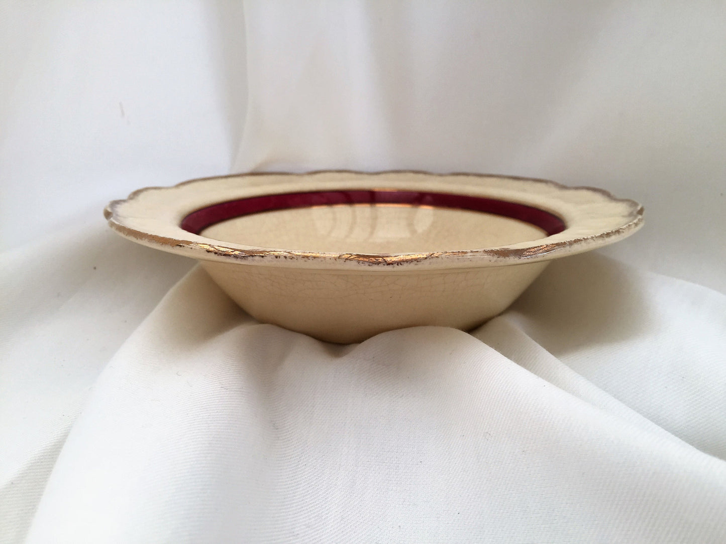 J & G Meakin Sunshine Crown MEK196 Pattern 6" Compote/Dessert Bowl