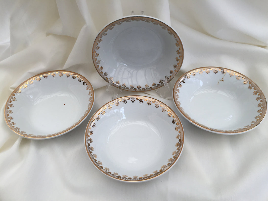 Alfred Meakin 4 Small Vintage Dessert Bowls/Butter/Jam Dishes
