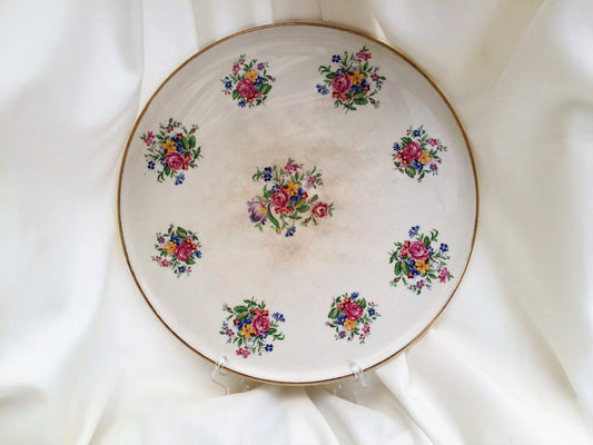 Barker Brothers Royal Tudor Ware BAB42 Pattern 11" Flat Cake Plate