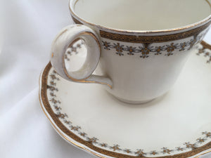 Vintage Creampetal Grindley Portman Pattern Tea Cup with Saucer