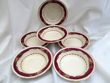 Load image into Gallery viewer, A Set of 6 Burleigh Ware Burgess &amp; Leigh Athlone Pattern Bowls