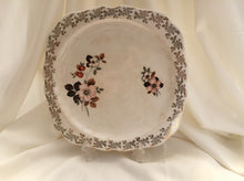 Load image into Gallery viewer, Lord Nelson 10&quot; Square Flat Cake Plate Gold Filigree and Floral Design