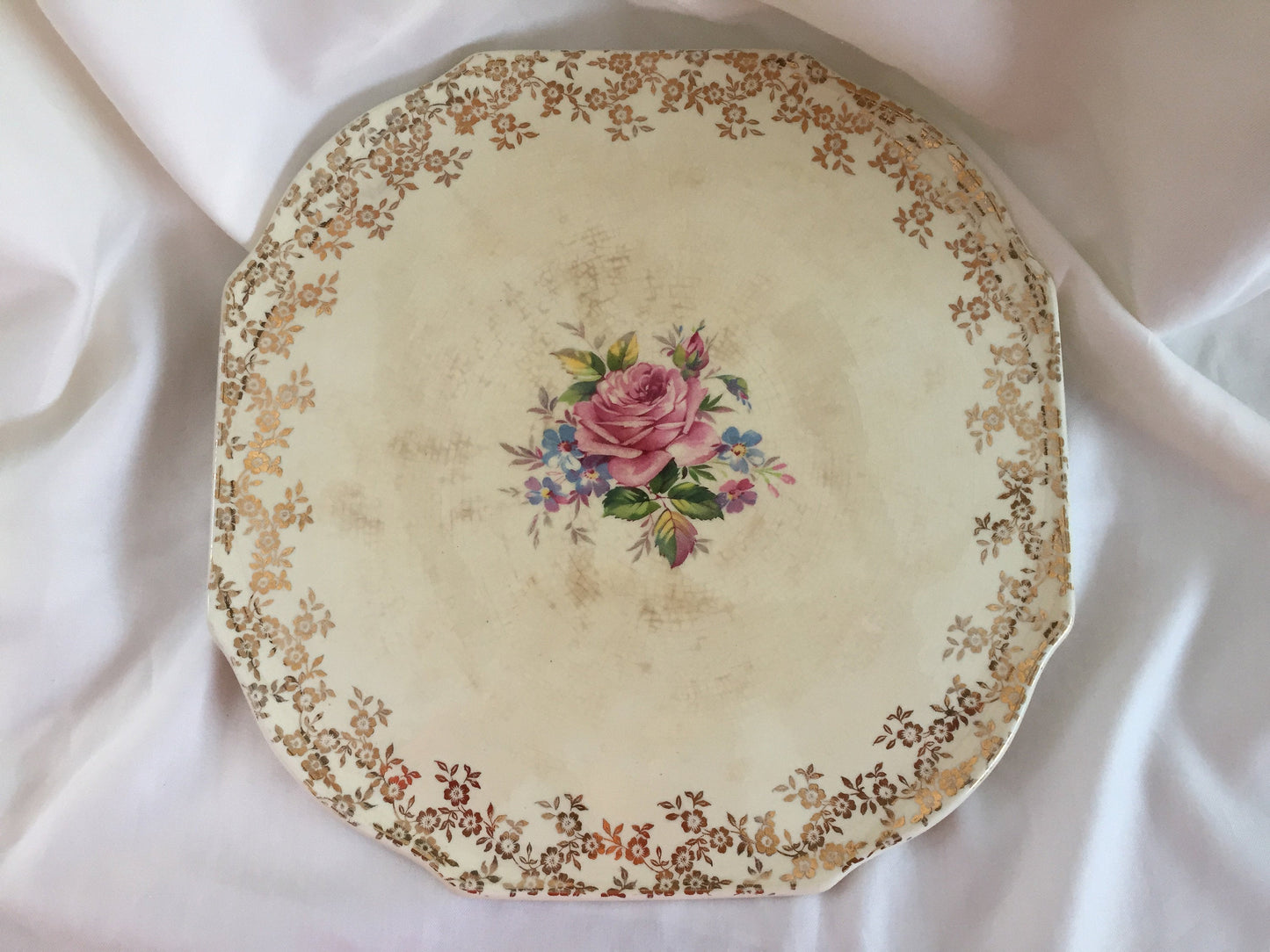 Lord Nelson Elijah Wood (England) Vintage 11" Flat Cake Plate