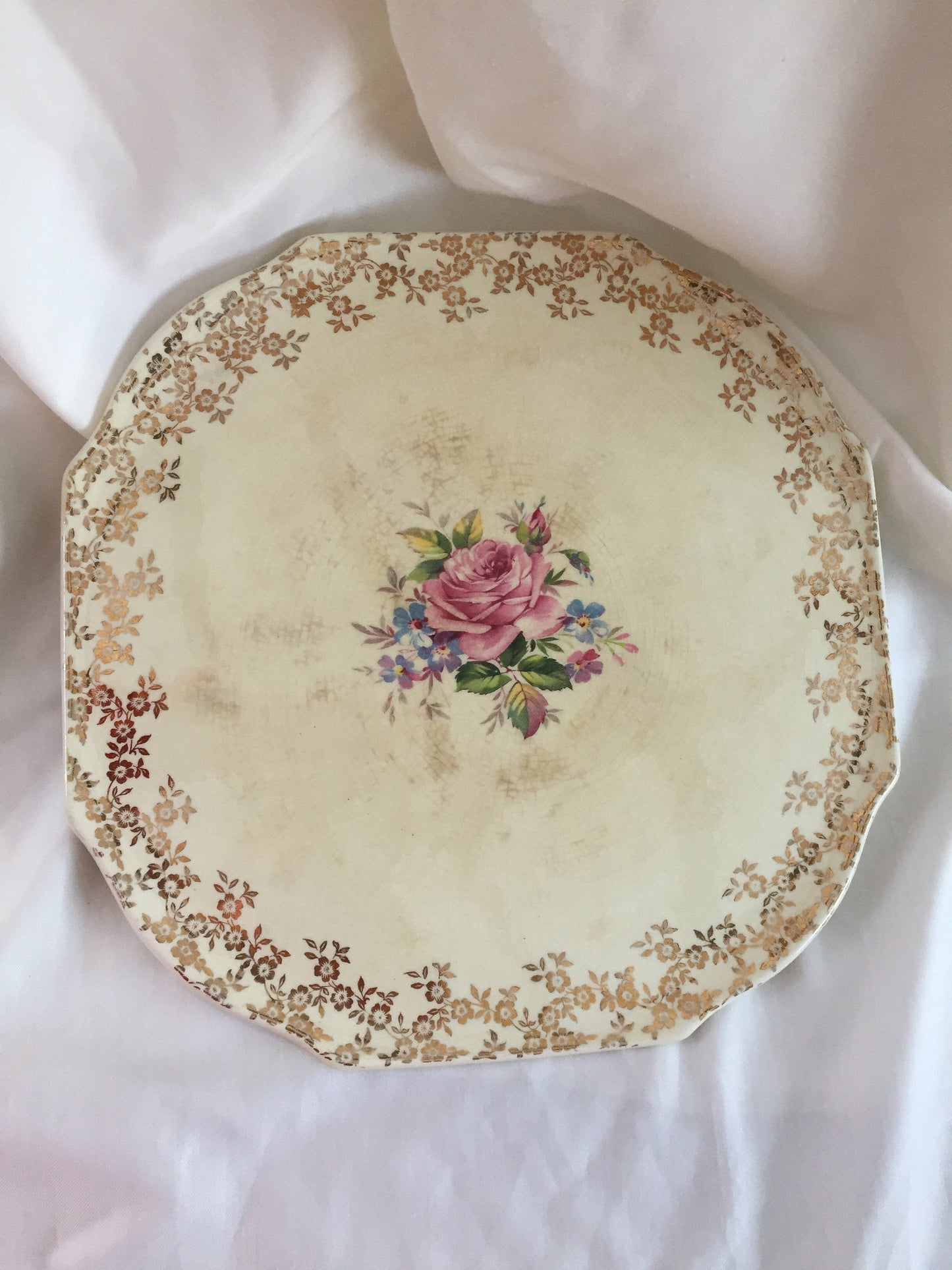Lord Nelson Elijah Wood (England) Vintage 11" Flat Cake Plate