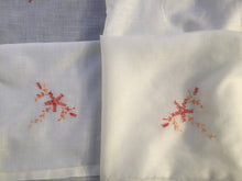 Load image into Gallery viewer, Vintage Embroidered Fine Batiste Linen Tablecloth