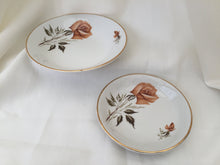 Load image into Gallery viewer, A Pair of Swinnertons Ironstone Rose Pattern Ring/Pin or Soap Dishes