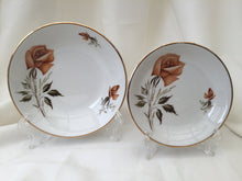 Load image into Gallery viewer, A Pair of Swinnertons Ironstone Rose Pattern Ring/Pin or Soap Dishes