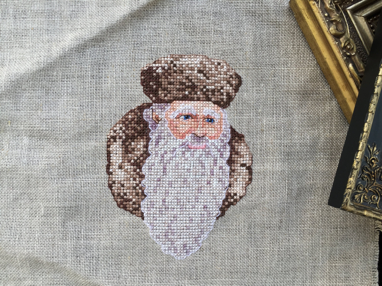 Vintage Cross Stitch Panel for Framing or Craft
