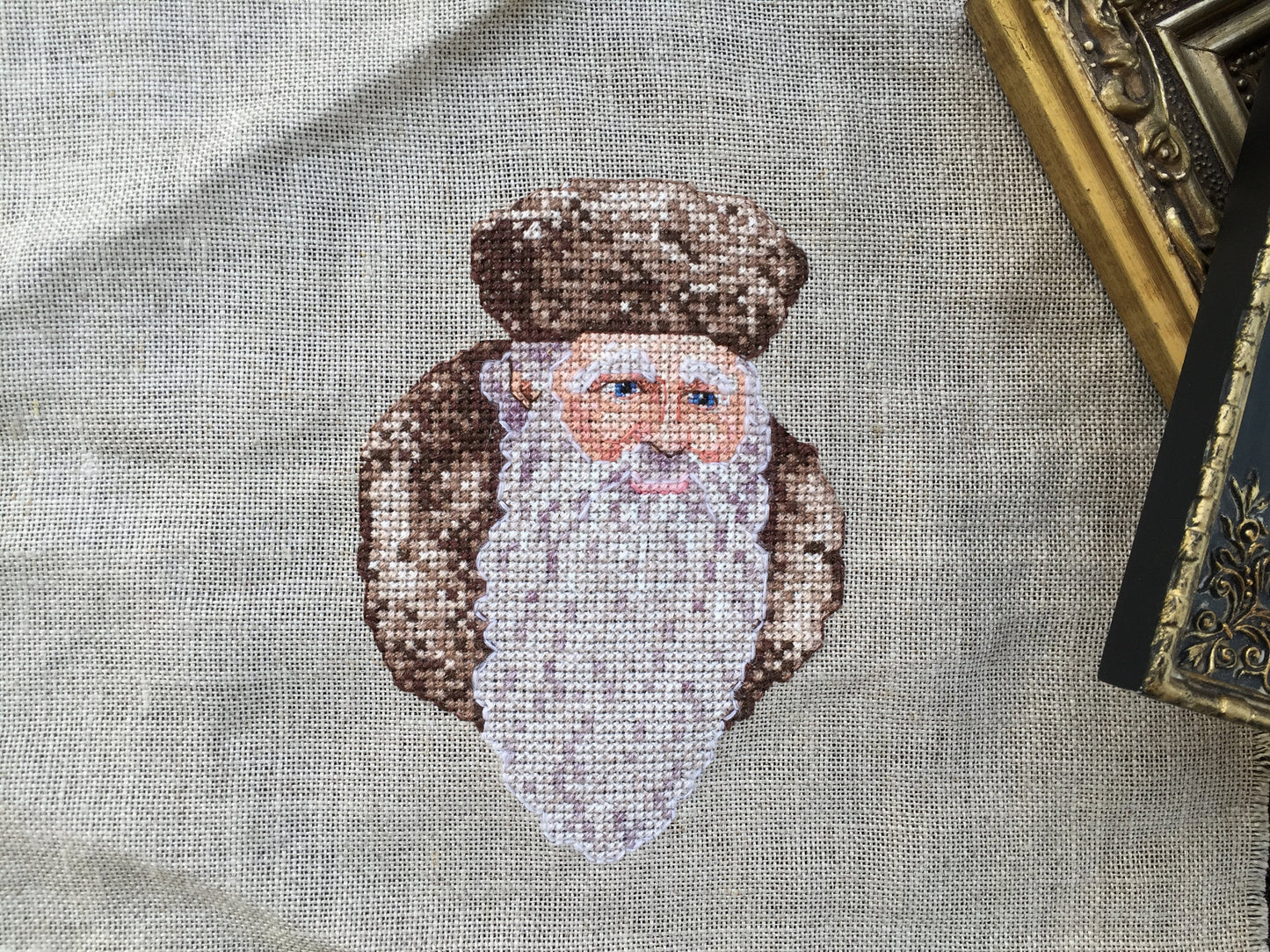 Vintage Cross Stitch Panel for Framing or Craft