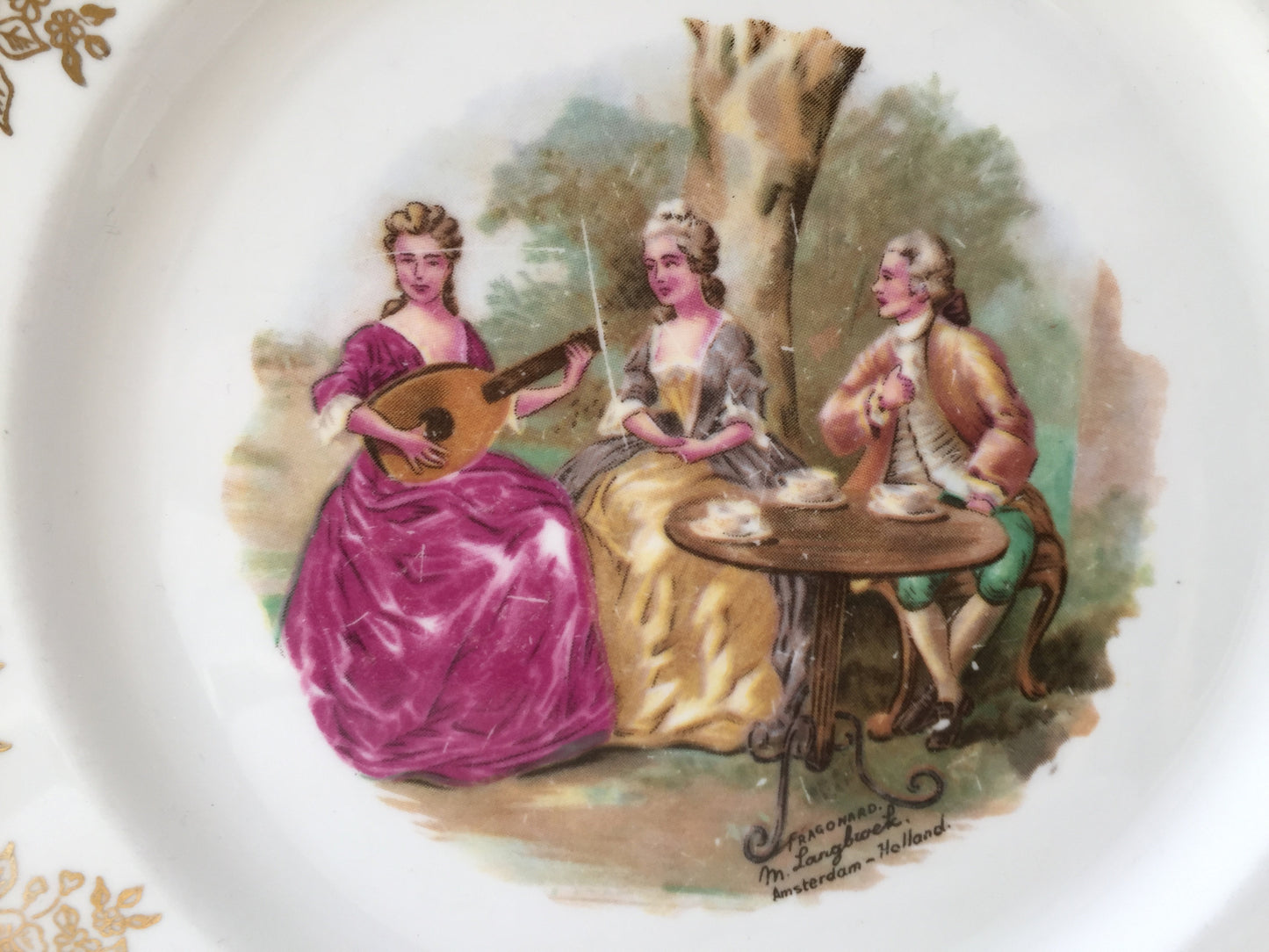 Royal Albert Fragonard Collectible 9"  Luncheon or Cake Plate