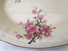 Load image into Gallery viewer, A J Wilkinson Honeyglaze Oval Candy Bowl with Peach Blossom Pattern