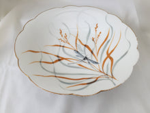Load image into Gallery viewer, Hand Painted 9&quot; Vintage Pedestal Bowl with Dragonfly