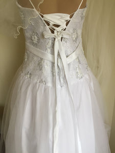 White Vintage Wedding Gown